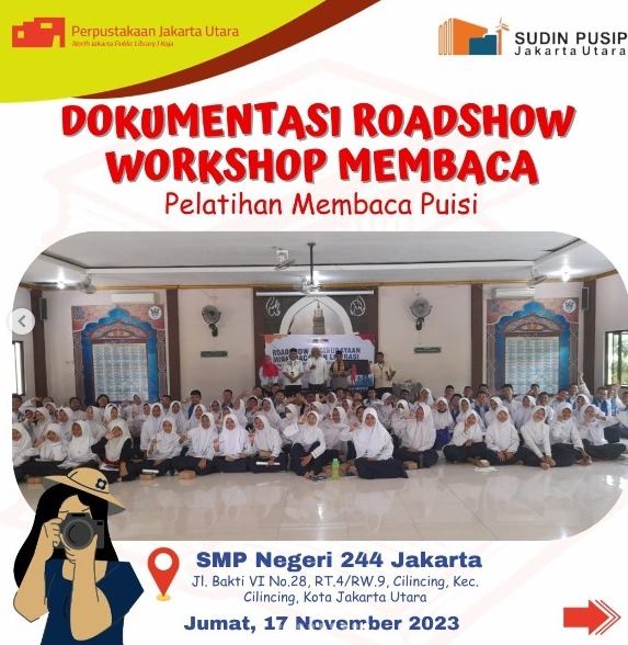 Roadshow Workshop Membaca Bersama Suku Dinas Perpustakaan Dan Kearsipan Kota Administrasi Jakarta Utara